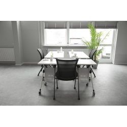 Flip-top bord 140x60 cm, Hvid