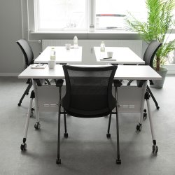 Flip-top bord 140x60 cm, Hvid