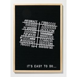 Naga Letterboard inkl. 145 tegn,40x50 cm