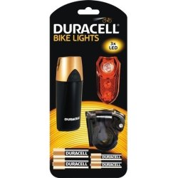 Duracellet cykellygter, for- og baglygte