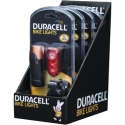 Duracellet cykellygter, for- og baglygte