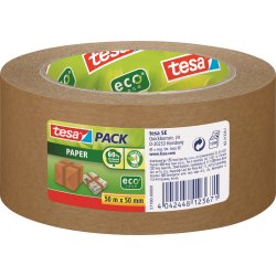 tesa ecoLogo Pakketape, 50 mm, papir