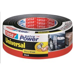 tesa Extra Power Lærredstape, 50 mm, sort