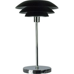 DL31 Bordlampe, Mat sort, H 50 cm
