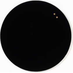 NAGA magnetisk cirkel glastavle, 45 cm, sort