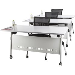 Flip-top bord 140x60 cm, Hvid