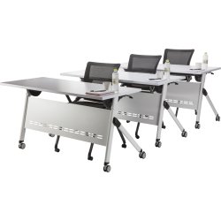 Flip-top bord 140x60 cm, Hvid