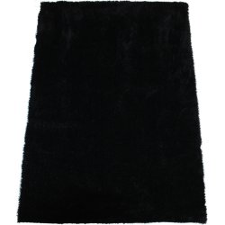 Easy Cozy sort tæppe, Ø 120 cm.