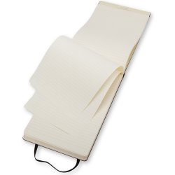 Moleskine Rep. Hard Notesbog Large, linjeret, sort