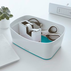 Leitz MyBox Opbevaringsbakke, hvid/grå