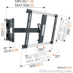 Vogels THIN 445 TV-ophæng, sort