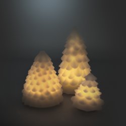 LED vokslys, Juletræ, Sæt á 3 stk