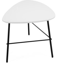 Ziggy lounge/sofabord, 93x50x40 cm, hvid laminat