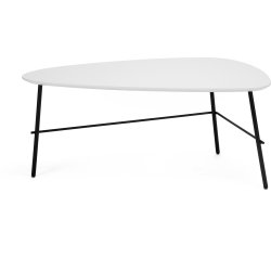 Ziggy lounge/sofabord, 93x50x40 cm, hvid laminat