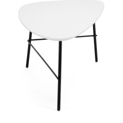 Ziggy lounge/sofabord, 93x50x40 cm, hvid laminat