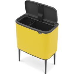Brabantia BO Touch Bin 11+23 L, daisy yellow