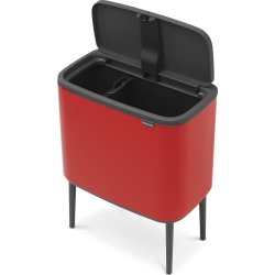Brabantia BO Touch Bin 11+23 L, passion red