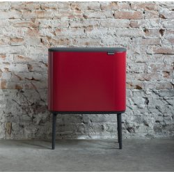 Brabantia BO Touch Bin 11+23 L, passion red
