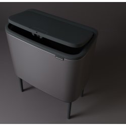Brabantia BO Touch Bin 11+23 L, platinum