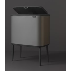 Brabantia BO Touch Bin 11+23 L, platinum