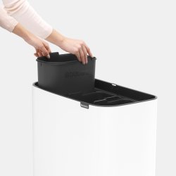 Brabantia BO Touch Bin 3x11 L, white