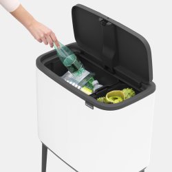 Brabantia BO Touch Bin 11+23 L, white