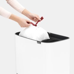 Brabantia BO Touch Bin 11+23 L, white