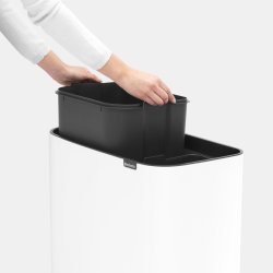 Brabantia BO Touch Bin 11+23 L, white