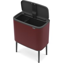 Brabantia BO Touch Bin 11+23 L, windsor red