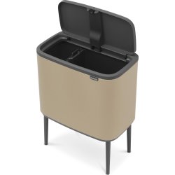Brabantia BO Touch Bin 11+23 L, golden beach