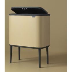 Brabantia BO Touch Bin 11+23 L, golden beach