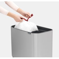 Brabantia BO Touch Bin 11+23 L, matt steel FPP