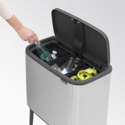 Brabantia BO Touch Bin 3x11 L, matt steel FPP