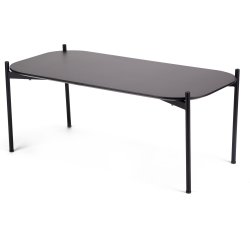 Ziggy lounge/sofabord, 50x100x40 cm, sort laminat