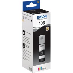 Epson T106 blæktank, foto-sort, 70ml