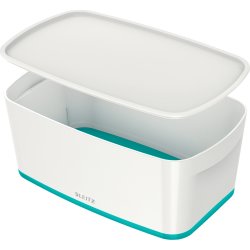 Leitz MyBox Opbevaringsboks Small, hvid/grå