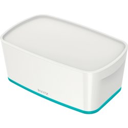 Leitz MyBox Opbevaringsboks Small, hvid/grå