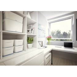 Leitz MyBox Opbevaringsboks Small, hvid/grå