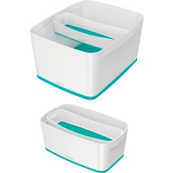 Leitz MyBox Opbevaringsbakke Long, hvid/grå