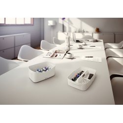 Leitz MyBox Opbevaringsbakke Long, hvid/grå