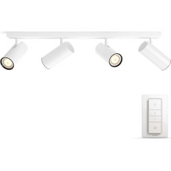 Philips HUE Buratto 4 x GU10 spot, hvid + kontakt