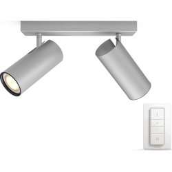 Philips HUE Buratto 2 x GU10 spot, alu + kontakt