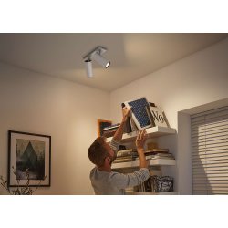 Philips HUE Buratto 2 x GU10 spot, alu + kontakt