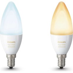 Philips HUE White Ambiance E14, 2-pak