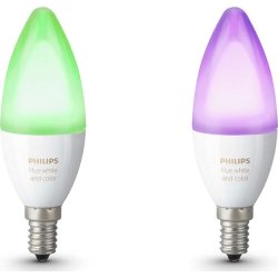 Philips HUE White + color Ambiance E14, 2-pak