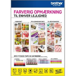 Brother TZe-MPSL31 labeltape, 12mm sort på blonde