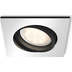 Philips HUE Milliskin GU10 firkantet spotlys, alu