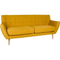 Jupiter 3 personers sofa, karry m. træben