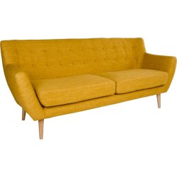 Jupiter 3 personers sofa, karry m. træben