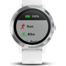 Garmin vívoactive® 3 GPS-smartwatch, hvid/stål